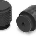 COTYKILEY 10 Pack Drawer Pulls Matte Black Kitchen Cabinet Knobs Knurled Drawer Knobs Dresser Knobs Cabinet Hardware