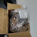 LazBlinds No Tools No Drill Cordless Bamboo Roman Shades, Light Filtering Window Treatment, Roll Up Bamboo Blinds for Windows 44'' W x 48'' H, Brown