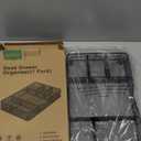 Desk Drawer Organizer Tray, Metal Mesh Drawer Organizers Office, 6 Adjustable Compartment, Desk Organizer Tray for Home Office 12.87L x 8.73D x 1.96H inch, Black, 1PC Medium