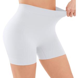YADIFEN Slip Shorts for Under Dresses, Smooth Boyshort Panties for Women Anti Chafing Underwear Seamless Yoga Shorts (Small, 1pk-white)
