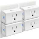 Kasa Smart Plug Mini 15A, Smart Home Wi-Fi Outlet Works with Alexa, Google Home & IFTTT, No Hub Required, UL Certified, 2.4G WiFi Only, 4-Pack(EP10P4) , White