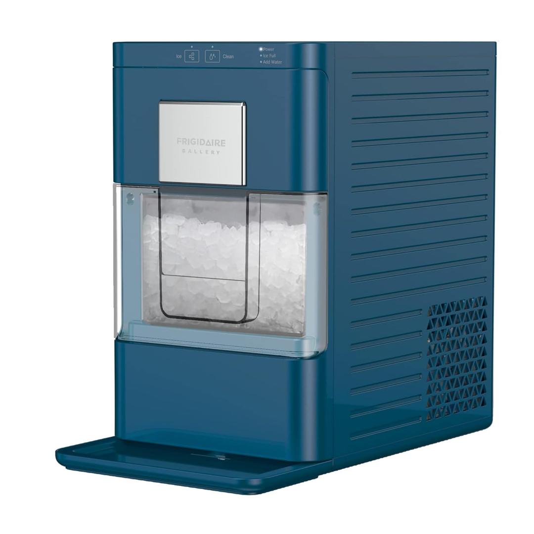 FRIGIDAIRE Gallery EFIC255 - Mquina de hielo masticable crujiente para encimera, 44 libras por da, autolimpieza automtica, 2.0 generacin, azul marino