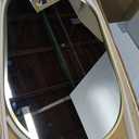 Gold Oval Mirror, 17x30 Inch Oval Bathroom Mirror, Gold Mirror for Wall Decor, Vanity, Entryway, Living Room, Horizontally/Vertically