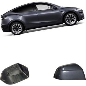 Compatible with Tesla Model Y Juniper Side Mirror Cover Replacement 2025(Universal 2021-2024), Right Passenger Side Rearview Mirror Cover Cap for Model Y Juniper Accessories (Gray)