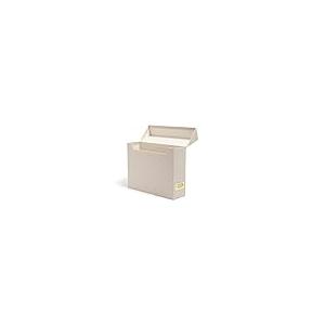 Flip Top File & Storage Box Textured Beige