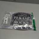 Classy Aluminum "Please Keep Off the Rocks" Sign With Reflective Text - Durable Yard Decor, Includes 28" Stake And Hardware, Weatherproof Outdoor Message