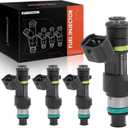 A-Premium Fuel Injectors Compatible with Nissan Sentra 2007-2012, Versa 2007-2012, NV200 2013-2017, Cube 2009-2014, 1.8L 2.0L 4-PC Set