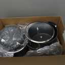 Calphalon 10-Piece Non-Stick Kitchen Cookware Set Black Pots & Pans with Stay-Cool Stainless Steel Handles Hard-Anodized Aluminum for Even Heating