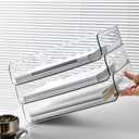 Gagee 4 Pack Paper Organizer for Desk,Stackable Paper Tray Book Holder for Classroom,Office and More,Letter Tray Desk Organizer,Clear