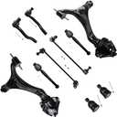 SCITOO 10-PC SET Suspension Kit For Accord Lower Control Arm Inner Tie Rod End Outer Tie Rod End Sway Bar End Link Lower Ball Joint