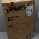 Stainless Steel Cat Litter Box, Extra Large Covered Litter Box with Lid, Scoop, Odor Control Filter, XL Side/Top Entry Enclosed Cat Boxes for Big Kitty