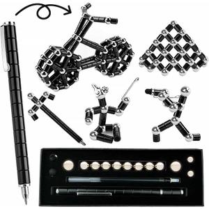 Magnetic Fidget Pen Gifts For Men - Cool Father'S Mother'S Day & Graduation Gifts, Stress Relief Fidget Desk Toy For Office,Cool Gadgets Gift For Teenage Boys,Men, Women Adhd Sensory Tool For Focus