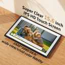 Digital Photo Frame,15.6 Inch Frameo Digital Picture Frame, 1920x1080 IPS LCD Touch Screen,Auto-Rotate,32GB, Supports SD Cards,Share Moments Instantly via Frameo App from Anywhere,Gifts for Your Loves