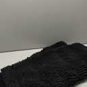 Yimobra Bathroom Runner Rugs 55"x24", Non Slip and Absorbent Bath Mat, Super Soft Water Absorbent Hallway Carpet, Machine Washable Rug for Vanity Tub Shower, Black