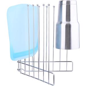 Foldable Bottle Drying Rack, Reusable Storage Bag Drying Rack, SUS 304 Stainless Steel Dryer Stand for Water Bottle Cup Mug Tumbler Cutting Board Lids