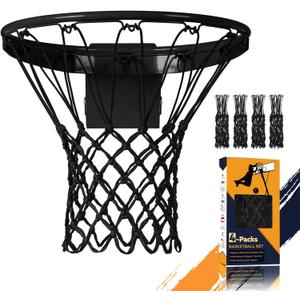Professional Basketball Net Replacement, Heavy Duty Nylon 12 Loops, All Weather Anti-Whip Basketball Hoop Net Fits Standard Indoor Outdoor Rims, Gift Box Packaging (Net Only)