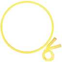 Poen 2 Pcs Detachable Hoop and Jump Rope Set Include 7.3 Ft Skipping Rope and 23 Inch Adjustable Exercise Hoop Gymnastic Fitness Exercise Gift Equipment(Yellow)