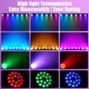 18x10W LED Stage Lights, RGB+UV Par Light with DMX512 & Sound Active Control, Professional Uplights for Halloween, Wedding, DJ, Club, Party, Live Show, Church, Event (2 Packs)