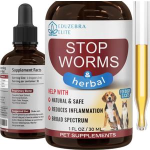 Cats and Dogs Natural Broad Spectrum Treatment - Against Parasites and Toxins - Herbal Medicine Support - All Breeds and Size - Puppy & Kitten