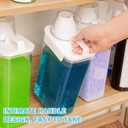 Liquid Laundry Detergent Dispenser 78 OZ Laundry detergent Container with 6 Removable Labels Liquid Detergent Dispenser for Softener Bleach Powder Soda