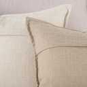 Pillow Covers 24x24 Set of 2 Cream Throw Pillow Covers with Fringe Chic Cotton Decorative Pillows Square Cushion Covers for Sofa Couch Bed Living Room Farmhouse Boho Decor (24" x 24" (Pack of 2))