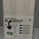 100% Blackout Shield Linen Blackout Curtains for Bedroom 84 Inches Long, Back Tab/Rod Pocket Living Room Drapes, Thermal Insulated Blackout Curtains 2 Panels Set, 50" W x 84" L, Cream