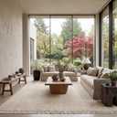 nuLOOM 5x8 Daniela Jute Tassel Hand Woven Area Rug, Off White, Solid Chunky Farmhouse Design, Natural Fiber, For Bedroom, Dining Room, Living Room, Hallway, Office, Entryway