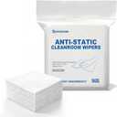 Anti-Static Microfiber Wipes 6"x6"(100 Pcs,Class 100, 200GSM) Lint Free Cloths Reusable Special ESD protection design is suitable for protecting sensitive electronic components and tools