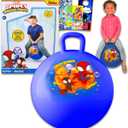 Marvel Spidey & Friends Hopper Ball Outdoor Toy Set - Bundle Includes Spidey & Friends 15" Hopper Ball for Boys and Girls Outdoor Activities, Parties Plus Stickers, More | Spiderman Outdoor Toys