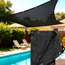 90%-95% Black Sun Shade Cloth 20FT x 50FT, Heavy Duty Outdoor Shade Netting
