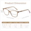 Madison Avenue Blue Light Blocking Glasses Anti Eyestrain UV Glare Blue Light Glasses for Women with Case, TV Phone Computer Gaming Eyeglasses (Coffee Brown)