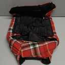 Kuoser Waterproof Dog Coat, Reversible Dog Jacket for Large Dogs, Adjustable Durable Doggie Winter Coat for Groowing Puppies Warm Puppy Cold Weather Apparel, Bright Red L (Large (Pack of 1))