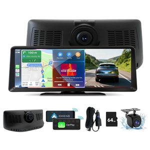 8.1" HD Carplay Screen for Car Stereo, 2K Dash Cam Wireless Portable Touch Screen Car Play with Apple Carplay & Android Auto with 1080P Back Up Camera, Bluetooth, Mirror Link, GPS , AUX, Voice Control