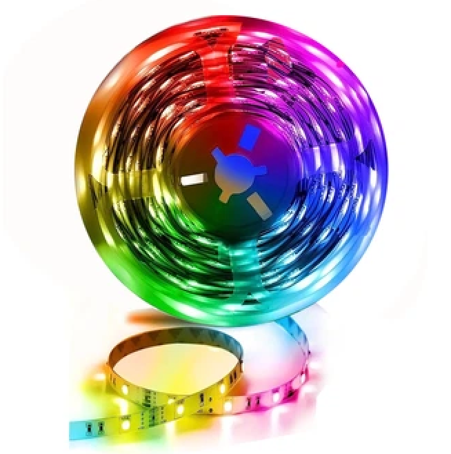 Lepro LED Strip Lights,  Music Sync MagicColor Light Strip with Remote, Valentines Gifts for Men & Women, 5050 RGB Lights for Bedroom, Home, Gaming Room, Party, Wall,Valentines Day Decor