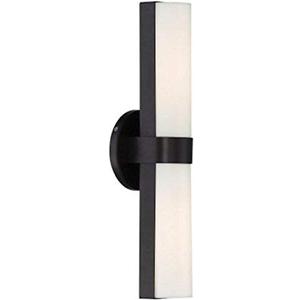 Nuvo Lighting 62/742 Bond 2 Light 10W LED Modules (included) 1,700 Lumens Vanity and Wall with White Acrylic Lens, Aged Bronze