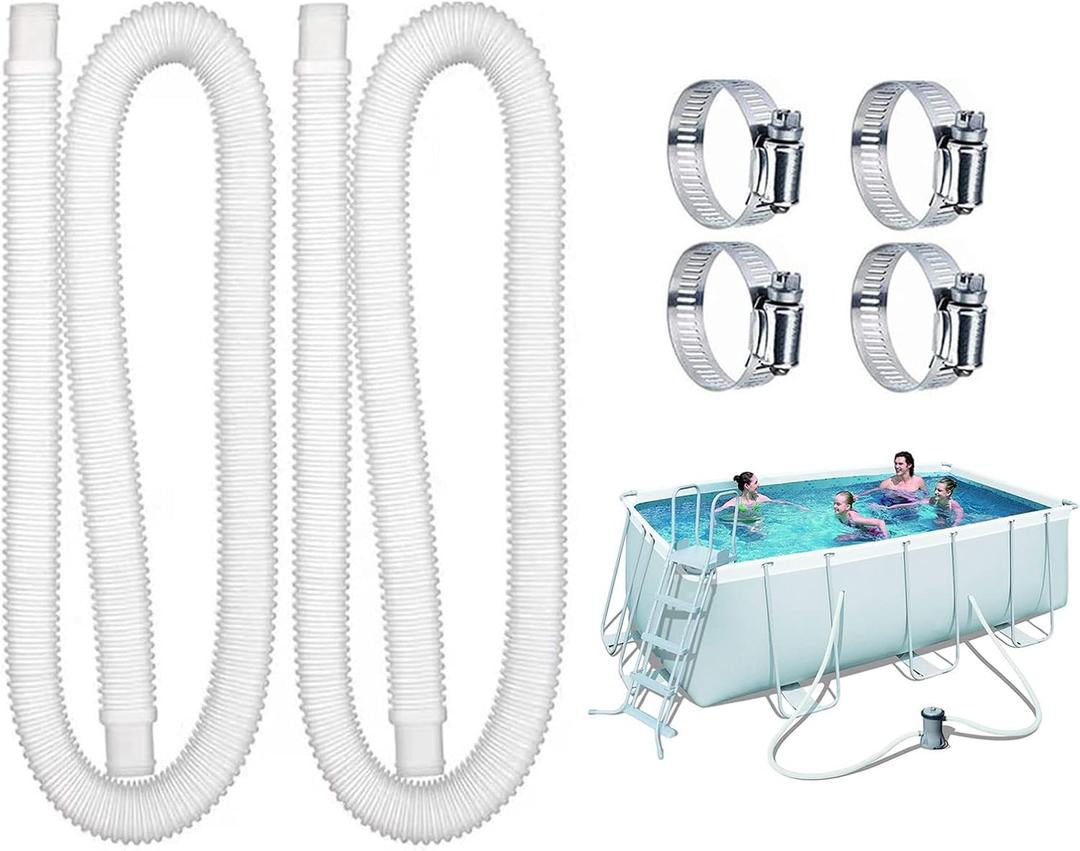 Pool Filter Replacement Hose,Replacement Hose for Intex Pools 1.25"Diameter,59"Long Filter Pump Hose,Compatible with Pump Model 607, 637330 GPH, 530 GPH, and 1000 GPH.