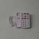Big Button Phone for Seniors, Corded Landline Telephone with Handsfree Function and 9 Groups of Memory, One-Touch Dialling,Suitable People with Vision Disorders/Hearing Damage (EX-LD-858HF)