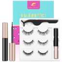 2021 Upgraded Magnetic Eyelashes and Eyeliner Kit, Magnetic Eyeliner with Natural Look Reusable Premium Magnetic Eyelashes Athena 3 pairs NERE BEAUTY