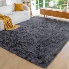 Premium Machine Washable Dark Grey Area Rug No Size