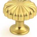 Probrico 5 Pack Gold Cabinet Knobs Vintage Drawer Knobs Zinc Alloy Cabinet Hardware for Kitchen Cupboard Dresser and Wardrobe