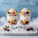 120 Pack Parfait Cups with Spoons(5 oz),Mini Plastic Dessert Cups, Appetizer Cups Shooter Cups for Party Yogurt Parfait Jello Fruit