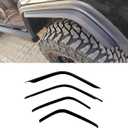 Fender Flares for 2018-2024 Jeep Wrangler JL Models - 4 Pack (Front & Rear) - Low Clearance Flares