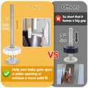 Dreyoo Baby Gate Extender Extension, 4 Pack Pet Gate Threaded Spindle Rods M8 (8MM) Accessory Screw Bolts, Replacement Hardware Parts for Pressure Mounted Baby Gate (Protector Style)