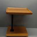 C Table End Table Adjustable Height, 360Swivel TV Tray Table for Small Spaces, Couch Tables That Slide Under, C Shaped Side Tables Living Room and Bedroom for Sofa, Bed,Chair, Snack