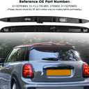 DOCAS Rear Trunk Hatch Handle with Lamp, Black Tailgate Trim Lid Trunk Liftgate Release Pull Handle Compatible with 2005-2015 Mini Cooper R56 R57 Series Backhatch Release Handle 51132753603