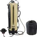 Portable Shower-20L/5.28 Gallons Camping Shower Bag, Beach Shower with Foot Pump, Temperature Display, Detachable Strap - Ideal for Camping, Beach, Travel, Outdoor Activities