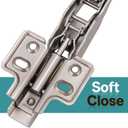 HBL' 165° & 135° Soft Close Cabinet Hinges for Lazy Susan Bifold Doors, Concealed European Hinges, Full Overlay, Adjustable Hinge, 2 x 165° + 2 x 135° Hinges for Pie Cut Corner Cabinets