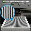 Capume Cabin Air Filter JM190 Fit for Cascada 2016-19,Encore 2013-22,Regal 2011-17, Verano 2012-17,ELR 2014-16,SRX 2010-16,Malibu 2013-15,Sonic 2012-20,Spark/Trax 2013-22,Volt 2011-15,CF10775