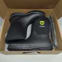 TIDEWE Rubber Boots for Men, 5.5mm Neoprene Insulated Rain Boots with Steel Shank, Waterproof Mid Calf Hunting Boots, Sturdy Rubber Work Boots for Farming Gardening Fishing (11, Black)