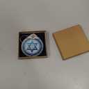 Christmas Hanukkah Ornaments for Tree 2025, Jewish Star of David Ornament Decor Christmas Hanukkah Ornaments Stained Glass Decorations for Home Women Men Friends (jewish1)